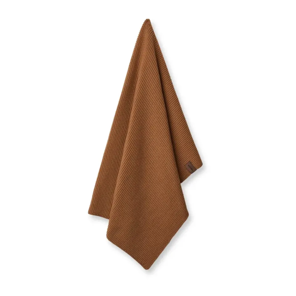 Kitchen Tea Towels^Humdakin Knitted kitchen towel 45x70 cm, Tabacco Brown