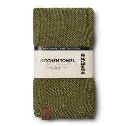 Kitchen Tea Towels^Humdakin Knitted kitchen towel 45x70 cm, Fern Green