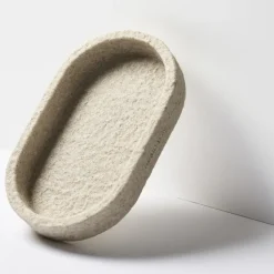 Christmas Decorations|Decorative Accessories^Humdakin Sandstone oval tray 15x25 cm, Natural Beige