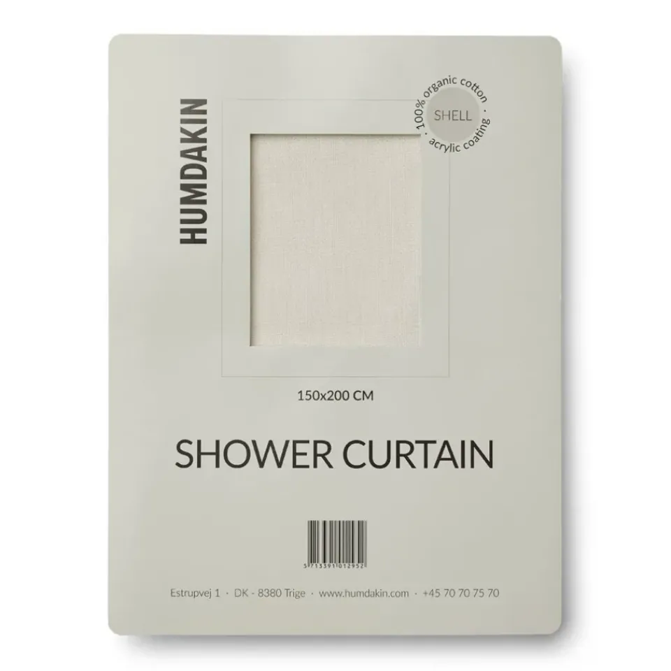 Shower Curtains^Humdakin shower curtain 150x200 cm, Shell Beige