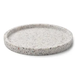 Online Humdakin Terrazzo rund tray Ø20 cm, White-brown WhiteBrown