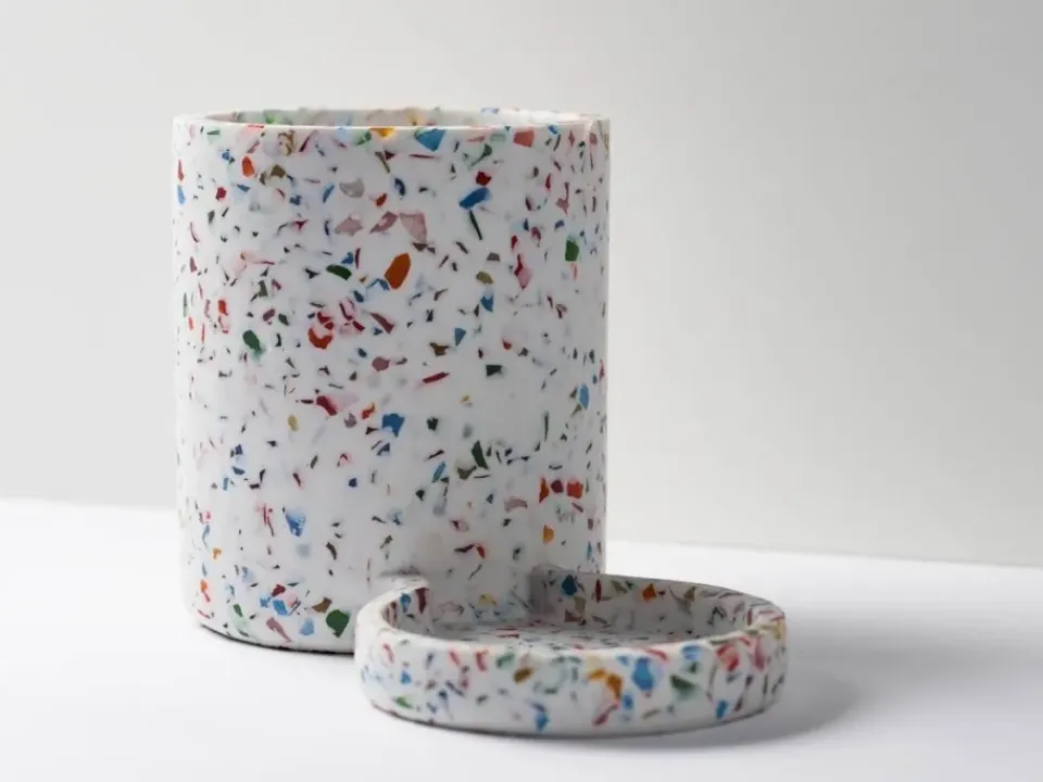 Other Washing & Cleaning Accessories^Humdakin Terrazzo sink organiser, Rainbow WhiteMulti