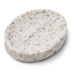 Soap Dispensers & Dishes^Humdakin Terrazzo soap dish10x13 cm, White-brown WhiteBrown