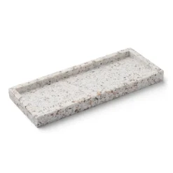Decorative Accessories|Decorative Trays^Humdakin Terrazzo tray 10x25 cm, White-brown BrownWhite