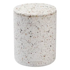 Storage Jars^Humdakin Terrazzo vase with lid Ø13 cm, Red/ Beige