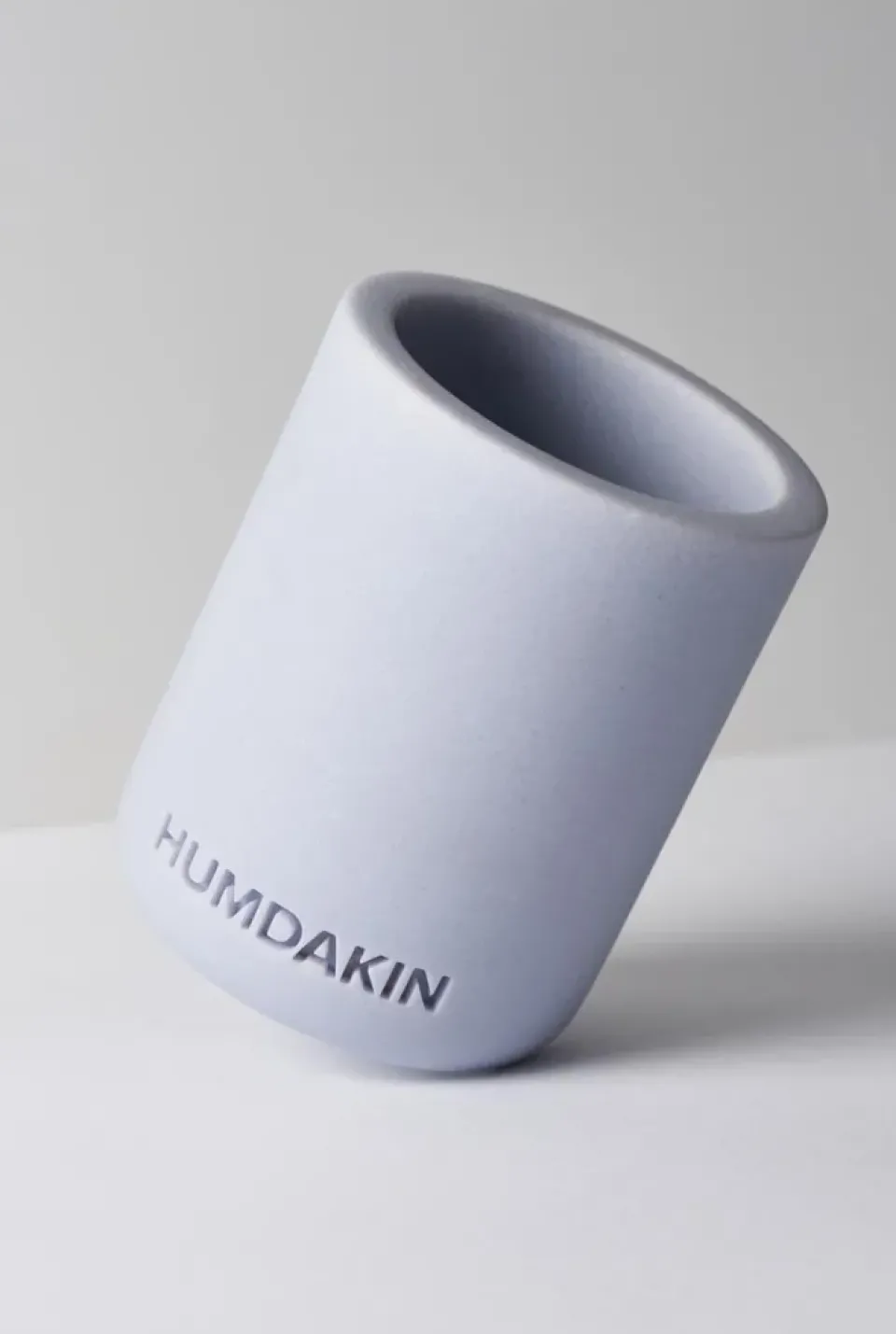 Humdakin toothbrush mug light sandstone, glass Blue