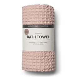 New Humdakin Waffle bath towel 70x135 cm, Blush Pink