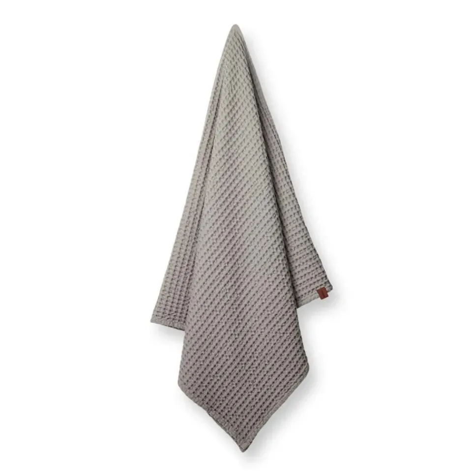 Bath Sheets|Towels^Humdakin Waffle bath towel 70x135 cm, Stone Grey