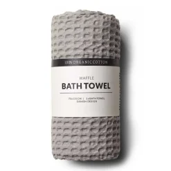 Bath Sheets|Towels^Humdakin Waffle bath towel 70x135 cm, Stone Grey