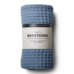 Sale Humdakin Waffle bath towel 70x135 cm, Ocean Blue