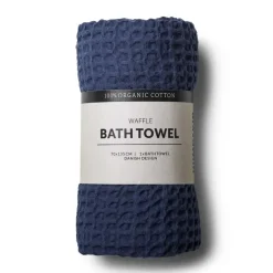 Outlet Humdakin Waffle bath towel 70x135 cm, Sea Blue