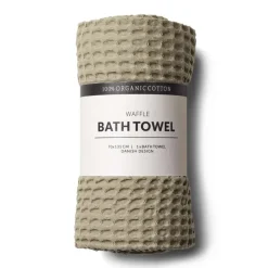 Bath Sheets|Towels^Humdakin Waffle bath towel 70x135 cm, Oak Green