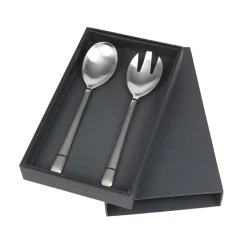 New Broste Copenhagen Hune salad cutlery 2-pack, brushed satine Silver-coloured