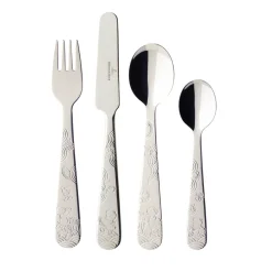 Children's Cutlery^Villeroy & Boch Hungry as a Bear children's cutlery 4 pieces, Stainless steel Silver-coloured