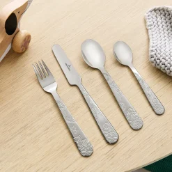 Children's Cutlery^Villeroy & Boch Hungry as a Bear children's cutlery 4 pieces, Stainless steel Silver-coloured