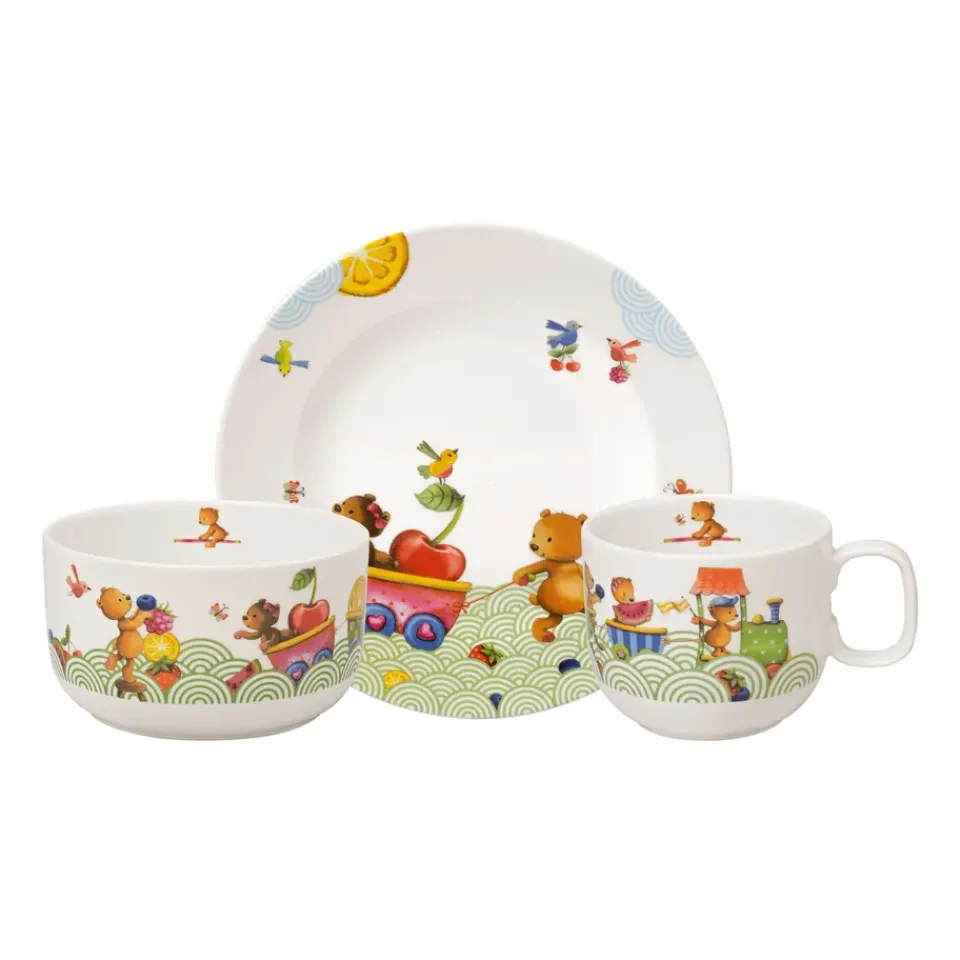 Table Settings & Starter Sets|Children's Tableware^Villeroy & Boch Hungry as a Bear children's dinnerware, 3 pieces Multi