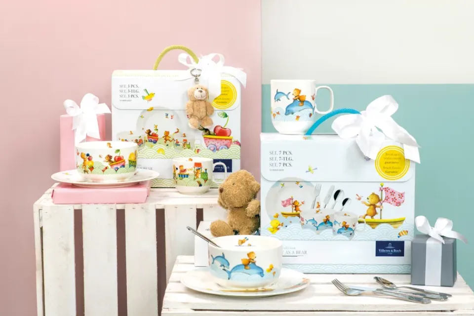 Table Settings & Starter Sets|Children's Tableware^Villeroy & Boch Hungry as a Bear children's dinnerware, 3 pieces Multi