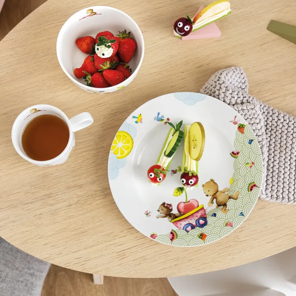Villeroy & Boch Hungry as a Bear children's dinnerware and cutlery, 7 pieces Multi