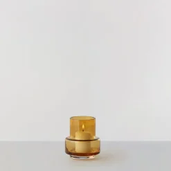 Tea Light Holders, Lanterns & Candle Dishes^Ro Collection Hurricane tea light no. 25, Amber Orange