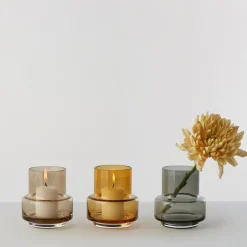 New Ro Collection Hurricane tea light no. 25, sepia Brown