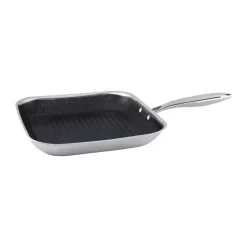 Grill & Griddle Pans^Hâws Santo hybrid coating grill pan 28 cm, Silver Silver-coloured