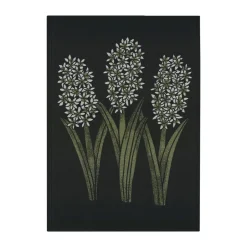 Kitchen Tea Towels^Ekelund Linneväveri Hyacint kitchen towel 48x70 cm, Black-green BlackGreen