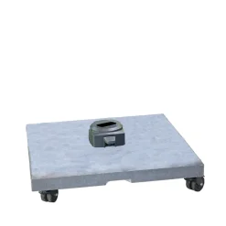 Clearance Cane-line Hyde Luxe parasol base with wheels, Granite 100 kg Grey