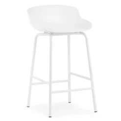 Bar Stools^Normann Copenhagen Hyg barstool metal legs 65 cm, White