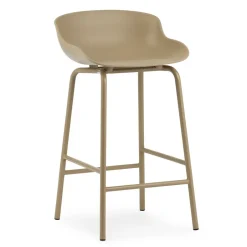 Bar Stools^Normann Copenhagen Hyg barstool metal legs 65 cm, Sand Beige