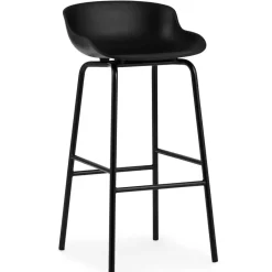 Bar Stools^Normann Copenhagen Hyg barstool metal legs 75 cm, Black