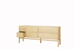 Clearance 1898 Hylte side table 6 drawers 172x73 cm, Oak Beige