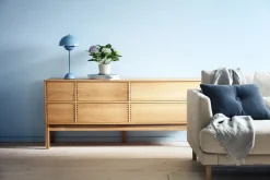 Clearance 1898 Hylte side table 6 drawers 172x73 cm, Oak Beige