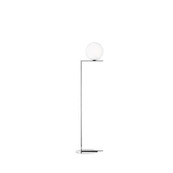 Floor Lamps^Flos IC lights F1 floor lamp, Chrome, opal Silver-coloured