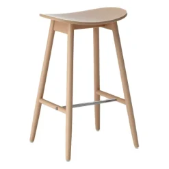 Massproductions Icha barstool 65 cm, Beech Beige