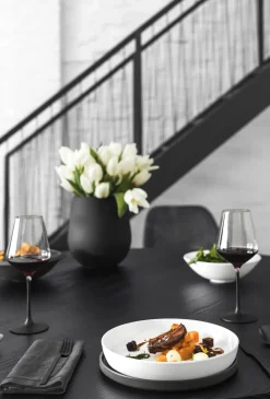 New Villeroy & Boch Iconic La Boule tableware set 7 pieces, Black-white BlackWhite