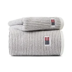 Sale Lexington Icons Original Striped towel 30x50 cm, white-grey GreyWhite