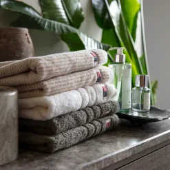 Towels^Lexington Icons Original Striped towel 30x50 cm, white-tan Beige