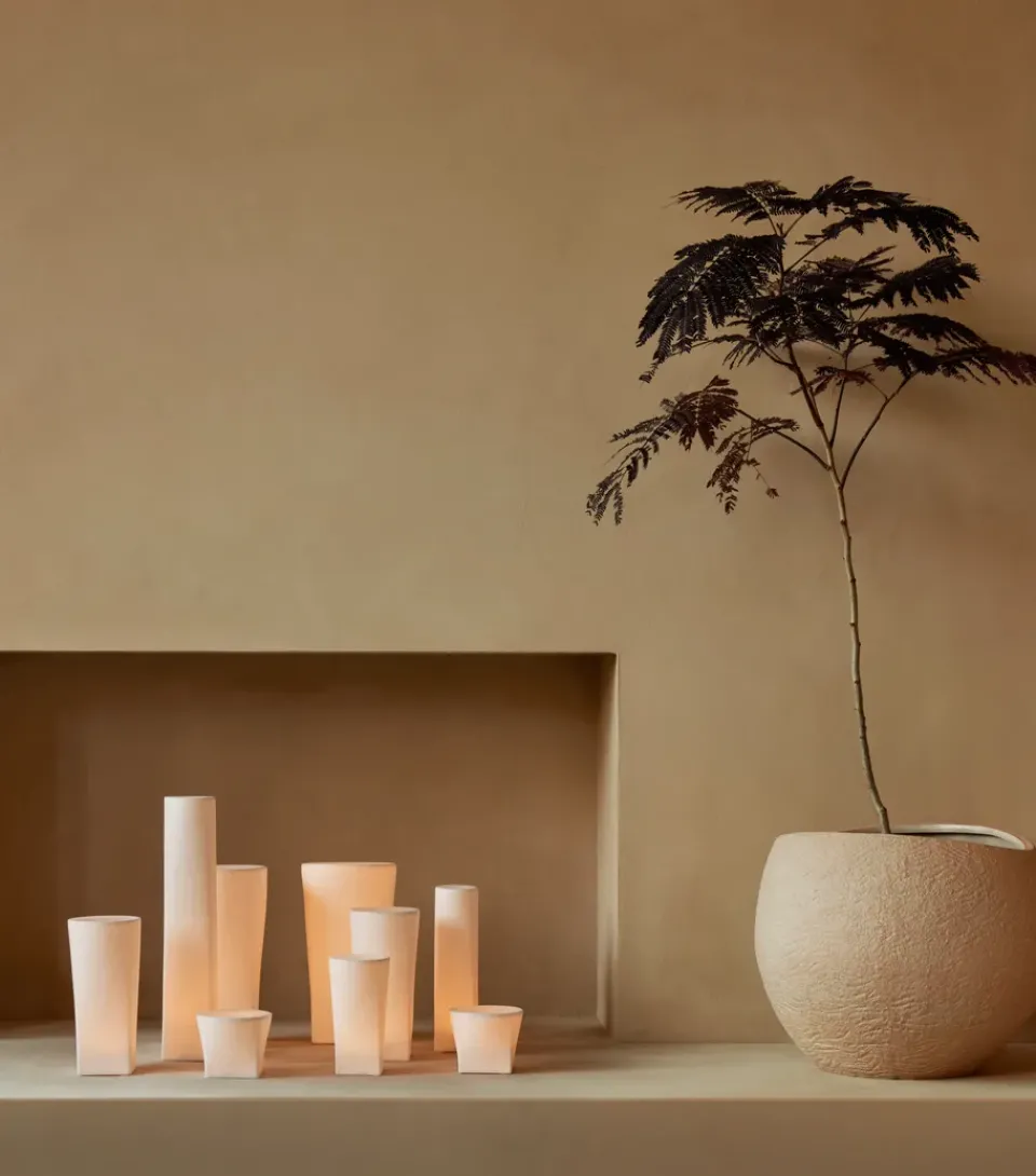 Hot Audo Copenhagen Ignus LED candle 35 cm, Ivory BeigeWhite