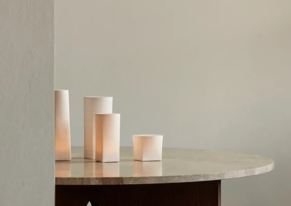 Led-Candles^Audo Copenhagen Ignus LED candle 8 cm, Ivory BeigeWhite