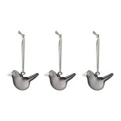 Easter Decorations^Iittala glass bird, Gray, 3-pack Grey