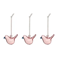 Outlet Iittala glass bird, , mini, 3-pack Pink