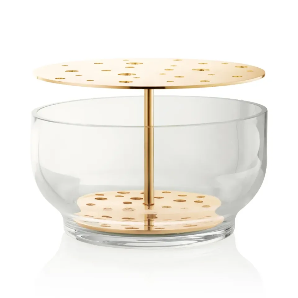 Vases^Fritz Hansen Ikebana vase, Large Gold-coloured