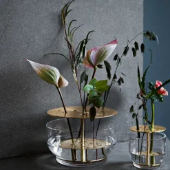 Vases^Fritz Hansen Ikebana vase, Large Gold-coloured