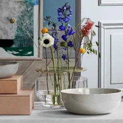 Vases^Fritz Hansen Ikebana vase, Large Gold-coloured