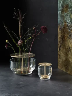 Vases^Fritz Hansen Ikebana vase, Large Gold-coloured