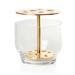 Vases^Fritz Hansen Ikebana vase, Small Gold-coloured