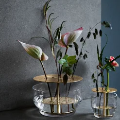 Vases^Fritz Hansen Ikebana vase, Small Gold-coloured
