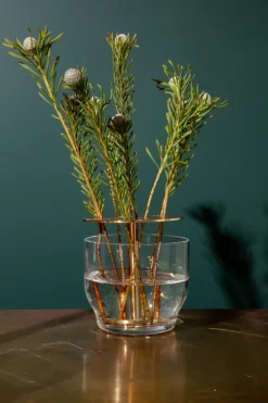 Vases^Fritz Hansen Ikebana vase, Small Gold-coloured