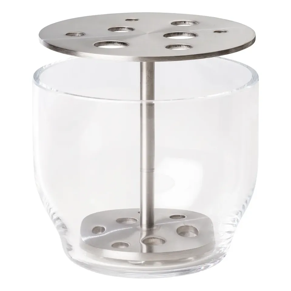 Vases^Fritz Hansen Ikebana vase stainless steel, Small Silver-coloured