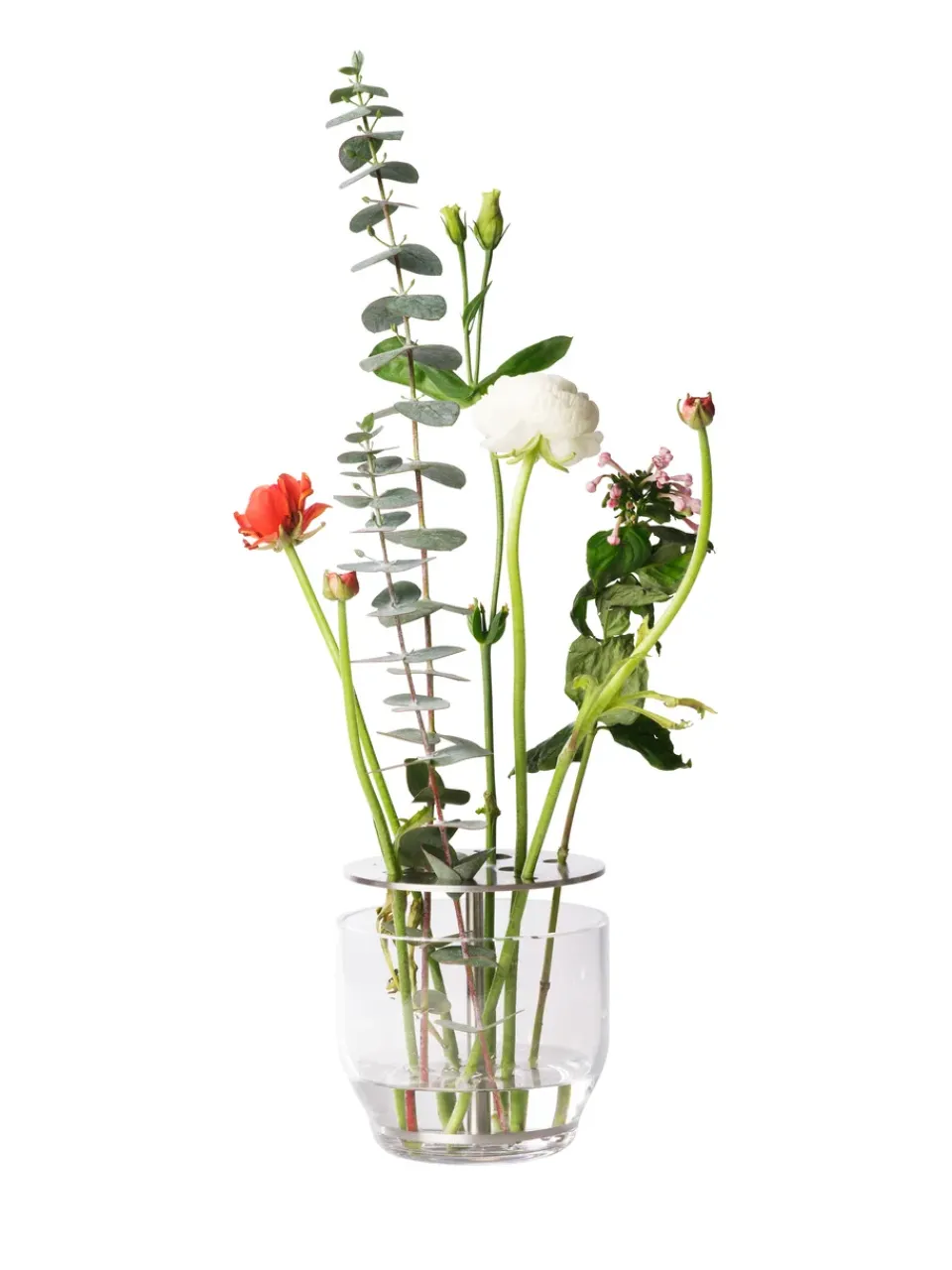 Vases^Fritz Hansen Ikebana vase stainless steel, Small Silver-coloured